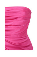 Featherette Fuschia gown